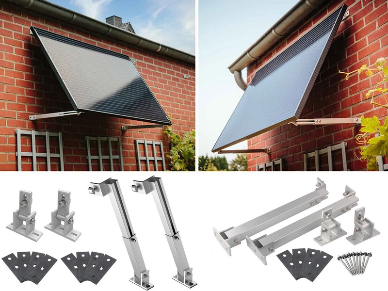 4 Pcs (2 Set) Adjustable Solar